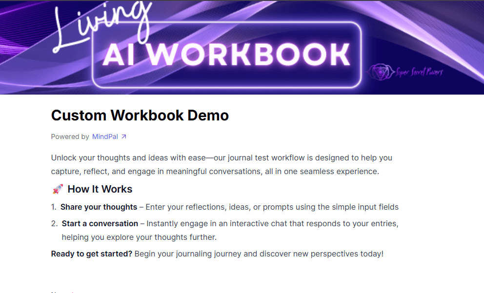 The Living AI Workbook for course creators and spiritual entrepreneurs